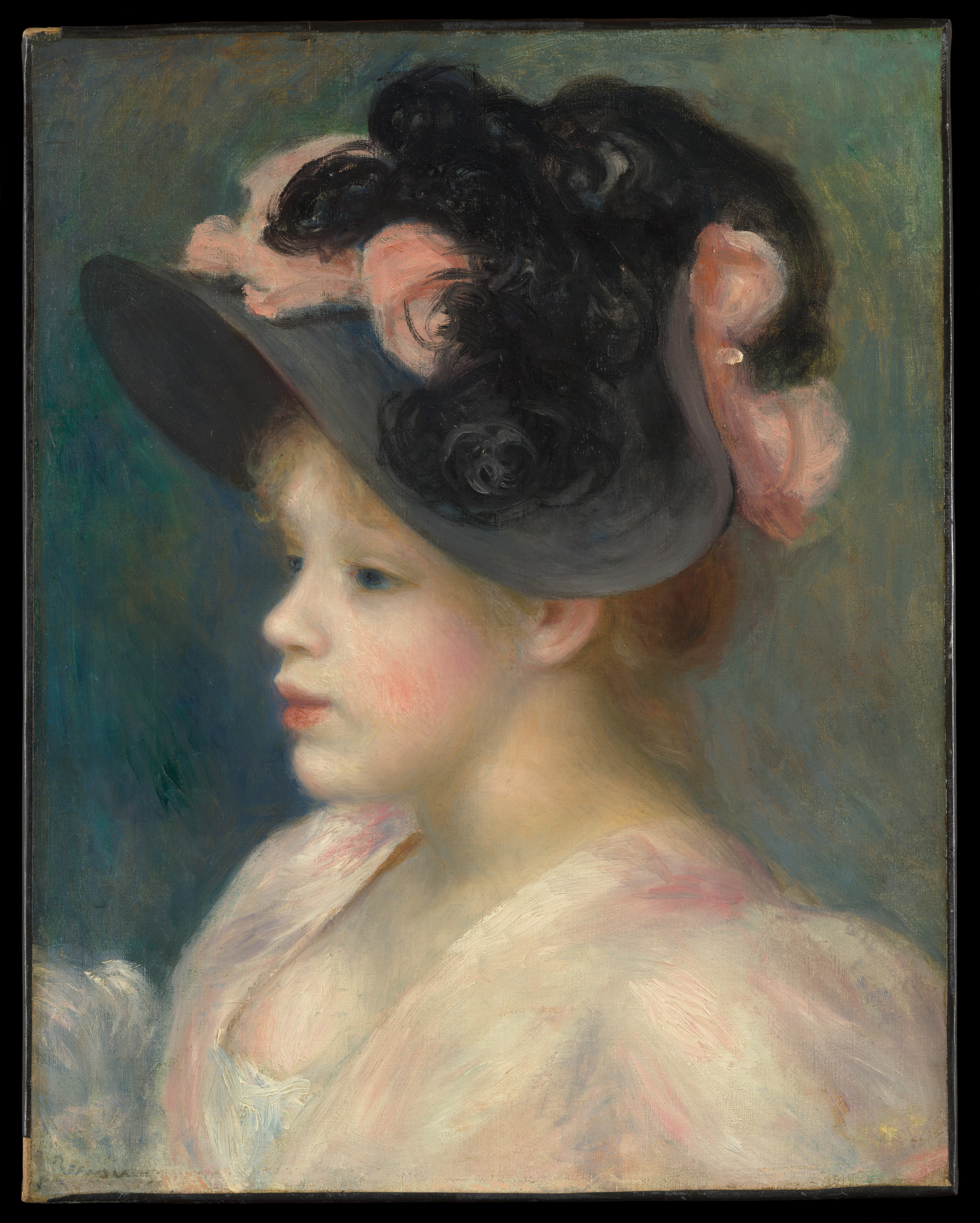 Young Girl in a Pink-and-Black Hat 커스텀 굿즈 갤러리