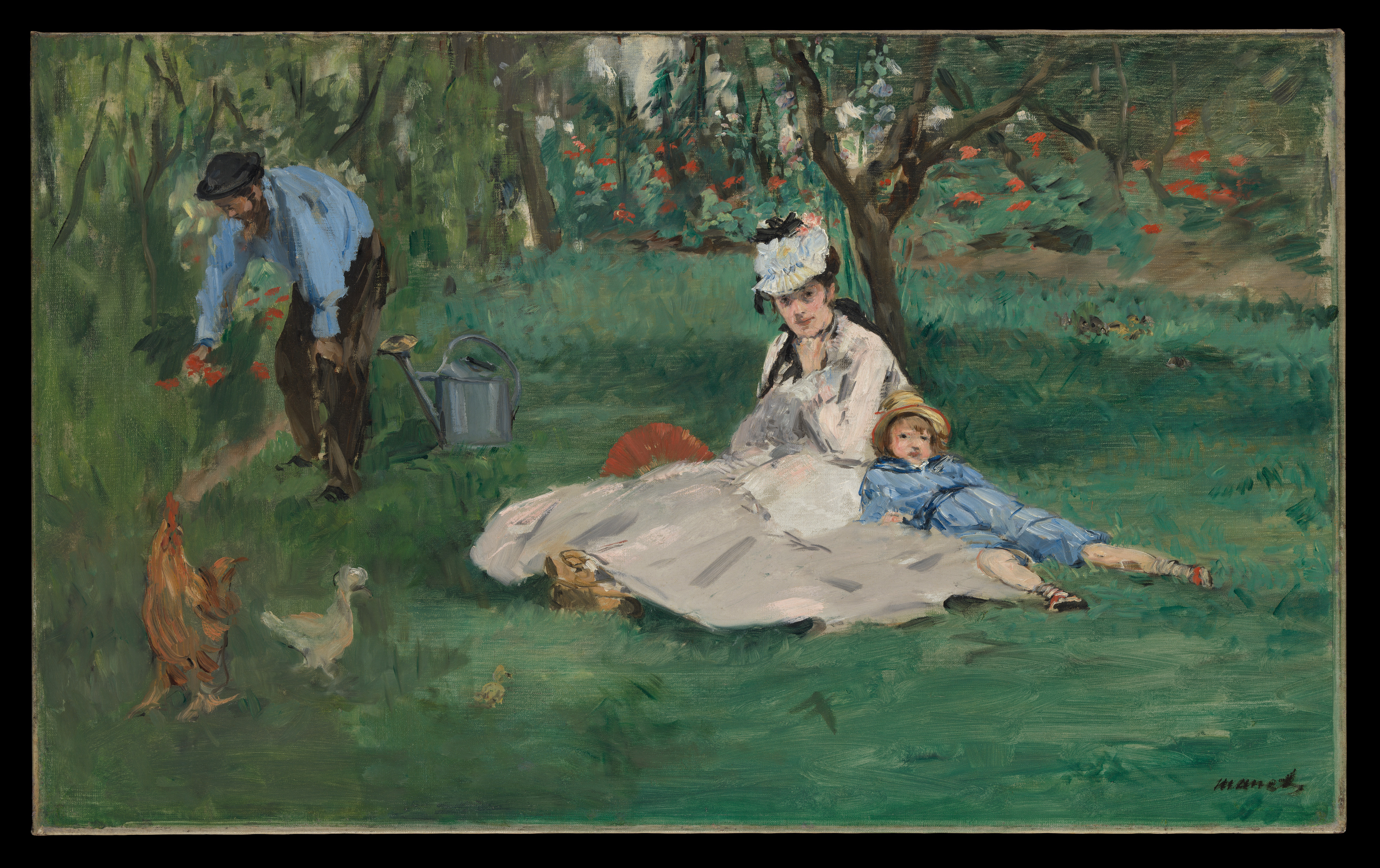 The Monet Family in Their Garden at Argenteuil 커스텀 굿즈 갤러리