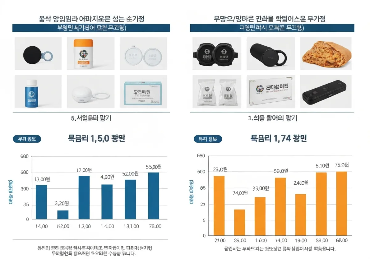 판촉물 대량구매 수량별 단가 흐름 소량 중량 대량 구간 비교 그래프