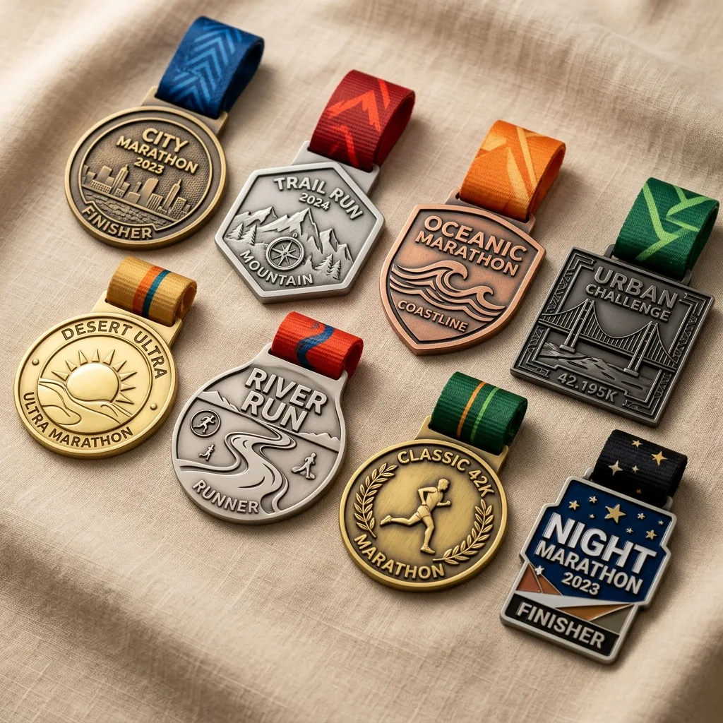Medal of Finisher 커스텀 마라톤 완주 메달 제작 사례 포트폴리오 진열